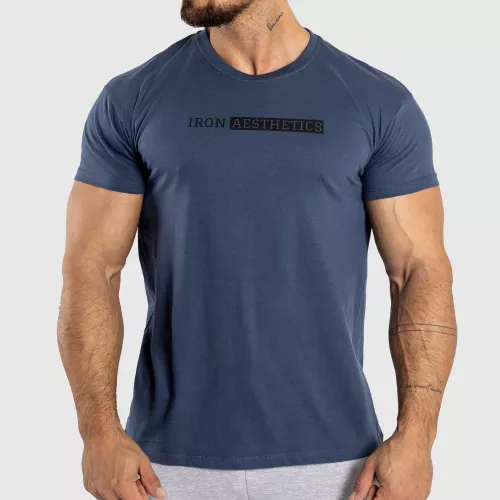 Férfi fitness póló Iron Aesthetics Gym, kék