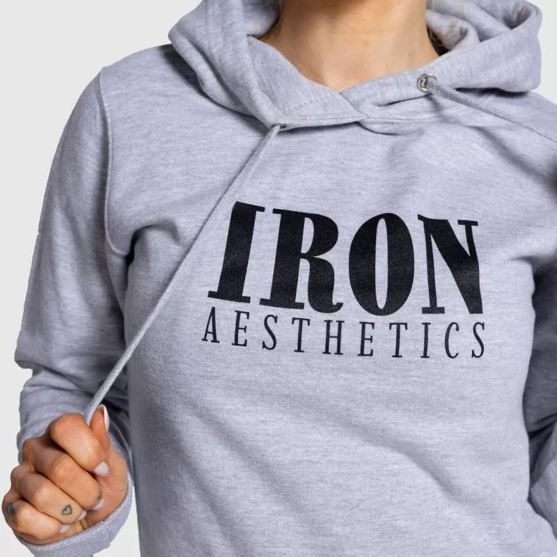 Női pulcsi Iron Aesthetics Longline, szürke-2