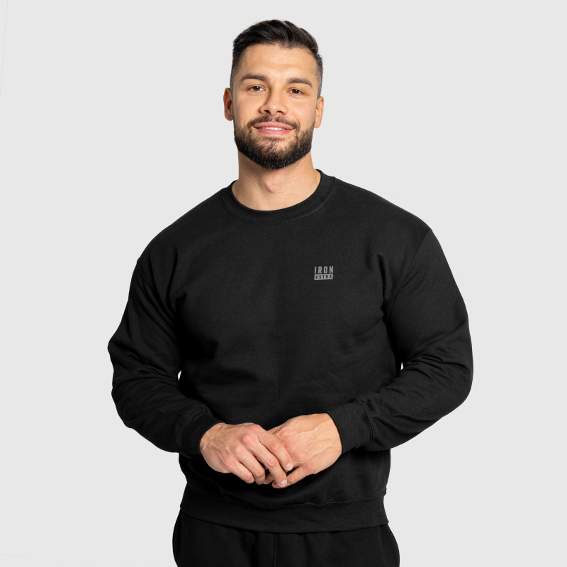 Női pulcsi Iron Aesthetics Longline, fekete · záber 7