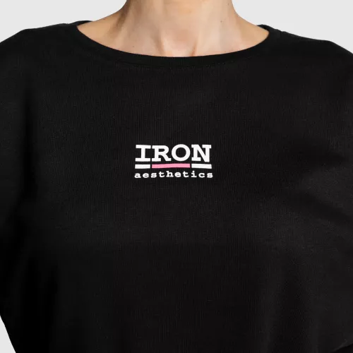 Női oversize pulcsi Iron Aesthetics Ample, fekete