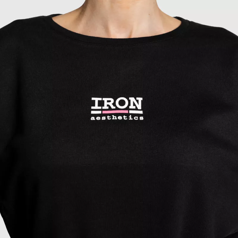Női oversize pulcsi Iron Aesthetics Ample, fekete-2
