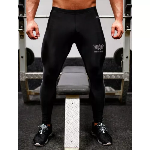 Férfi leggings Iron Aesthetics, fekete