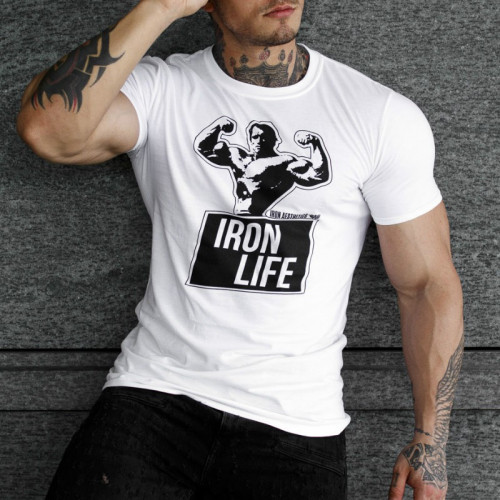 Ultrasoft póló Iron Life, fehér
