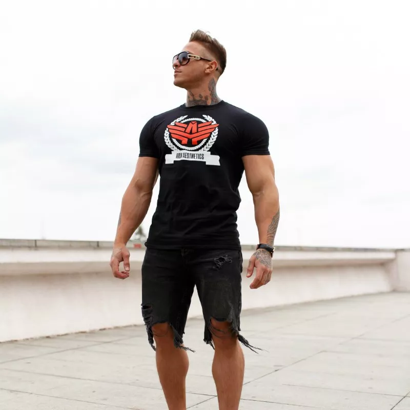 Férfi fitness póló Iron Aesthetics Triumph, fekete-4