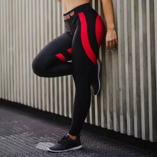Női leggings HEART - Iron Aesthetics, piros