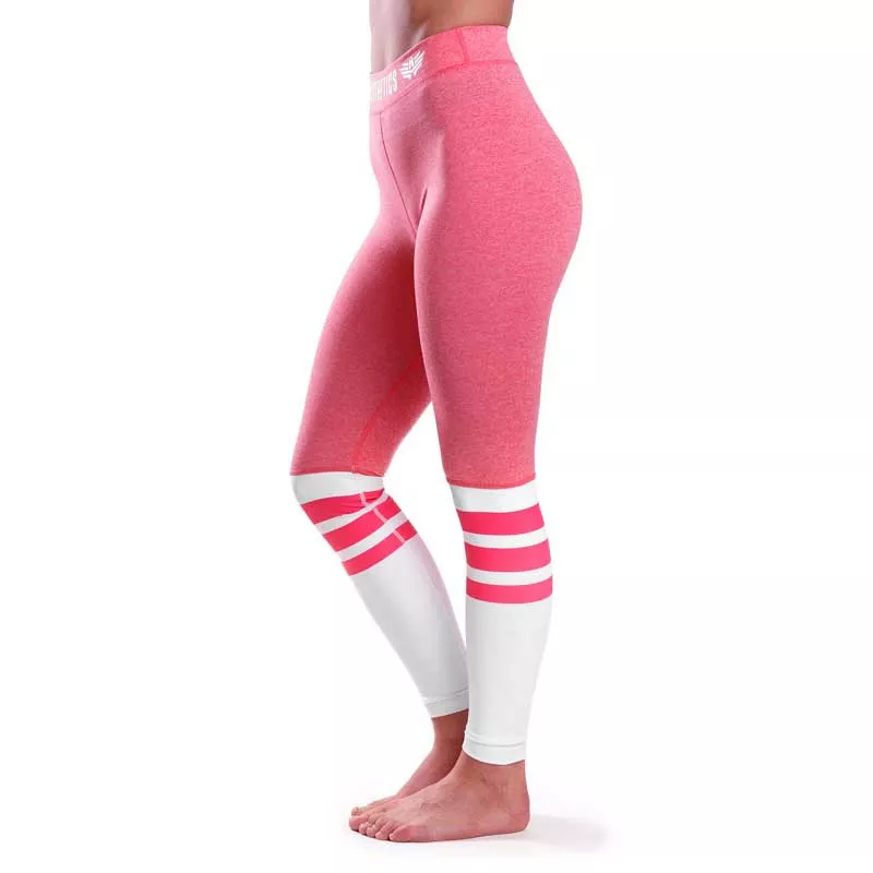 Női leggings Stripes - Iron Aesthetics, rózsaszín-2