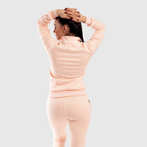 Női fitness cipzáros pulcsi Iron Aesthetics, rózsaszín