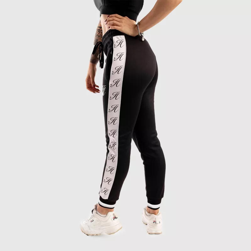 Női fitness melegítőnadrág Iron Aesthetics Striped, fekete-12