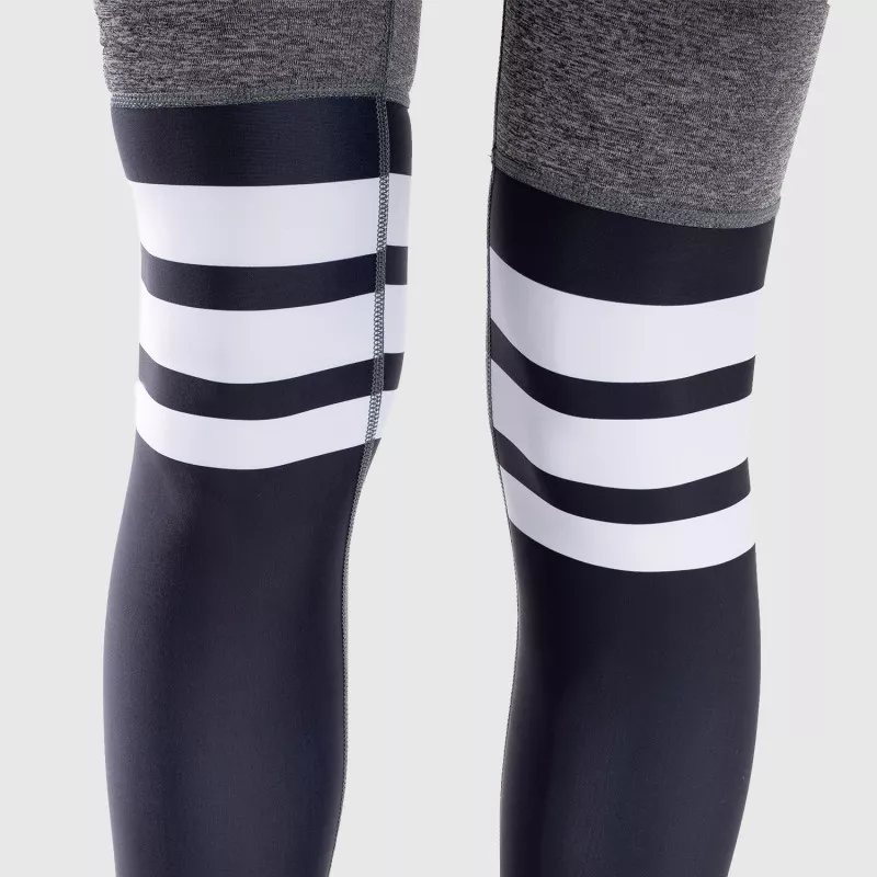 Női leggings Stripes - Iron Aesthetics, fekete-10