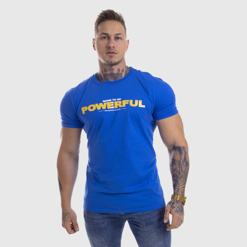 Ultrasoft póló Iron Aesthetics Powerful, kék