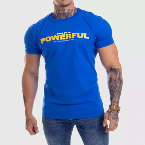 Ultrasoft póló Iron Aesthetics Powerful, kék