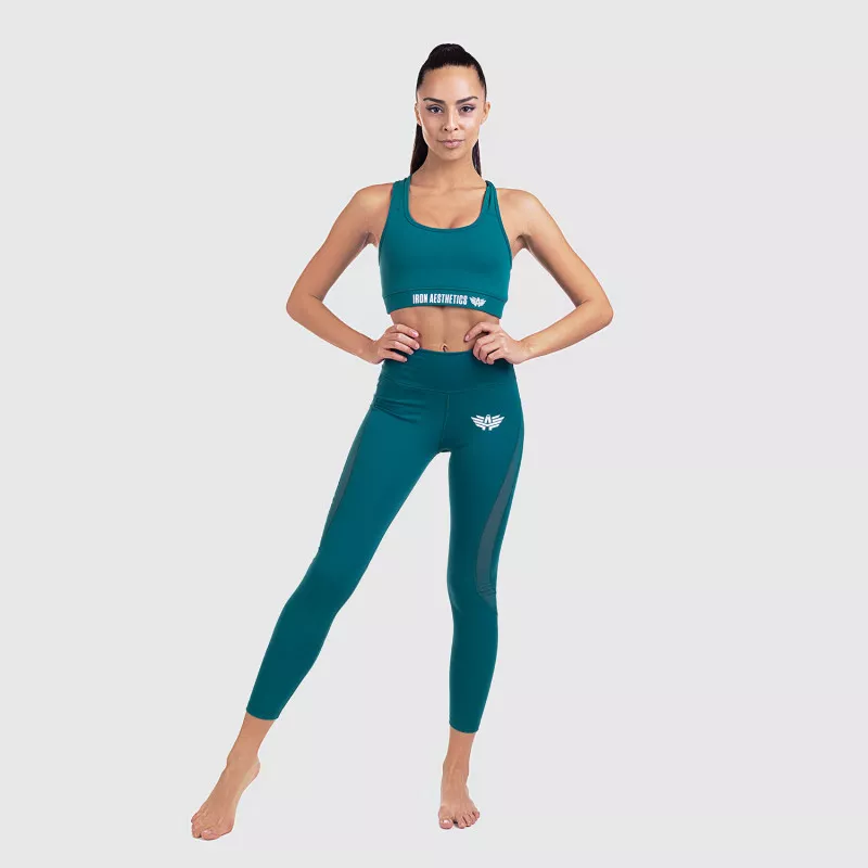 Női leggings NET - Iron Aesthetics, smaragd-5
