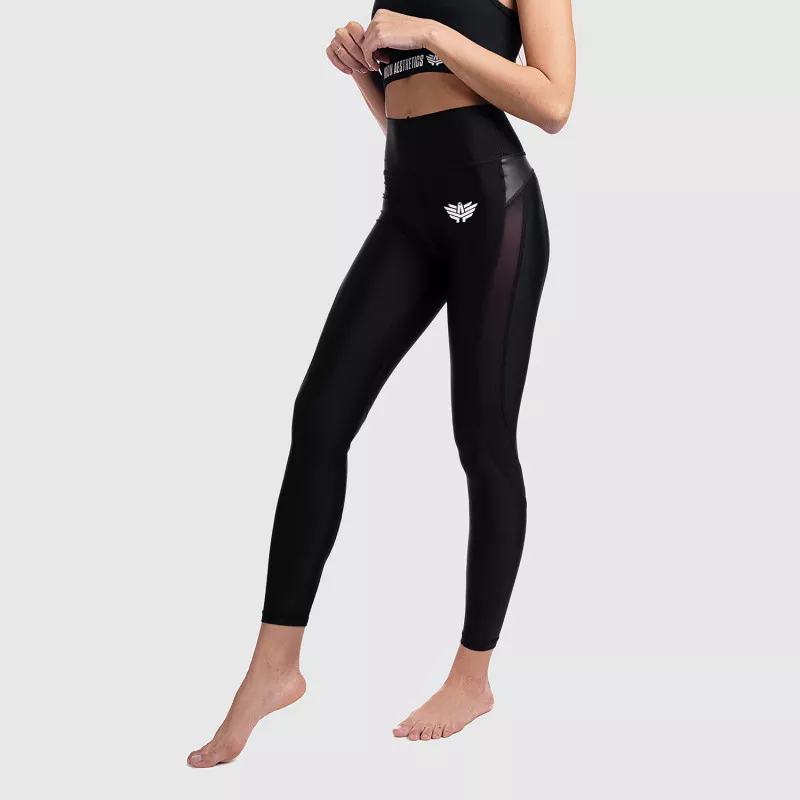 Női leggings NET - Iron Aesthetics, fekete-1