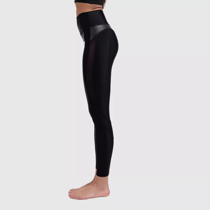 Női leggings NET - Iron Aesthetics, fekete-9