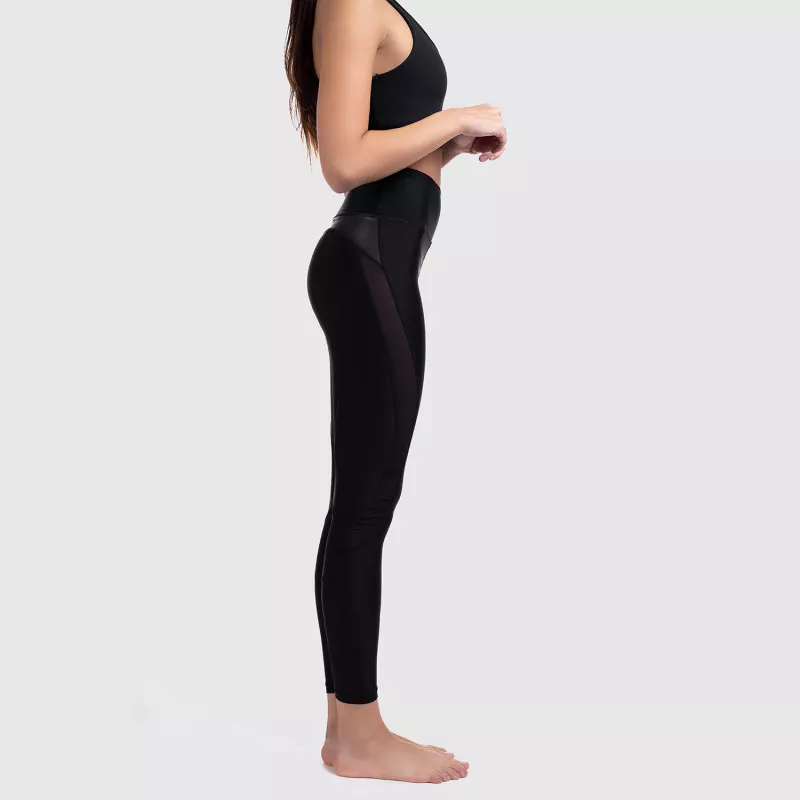 Női leggings NET - Iron Aesthetics, fekete-10
