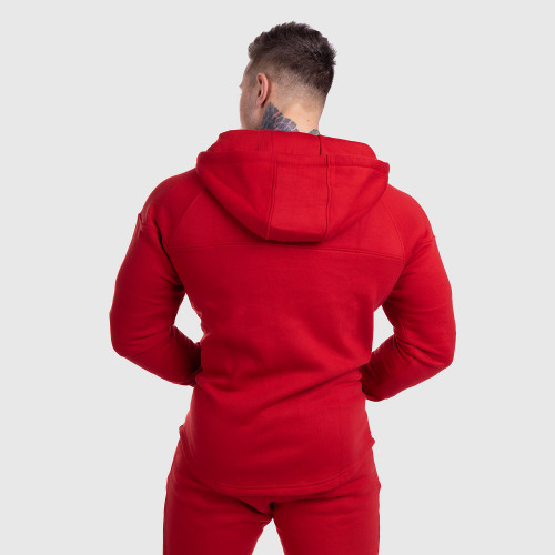 Cipzáros fitness pulóver Iron Aesthetics ROUND, piros