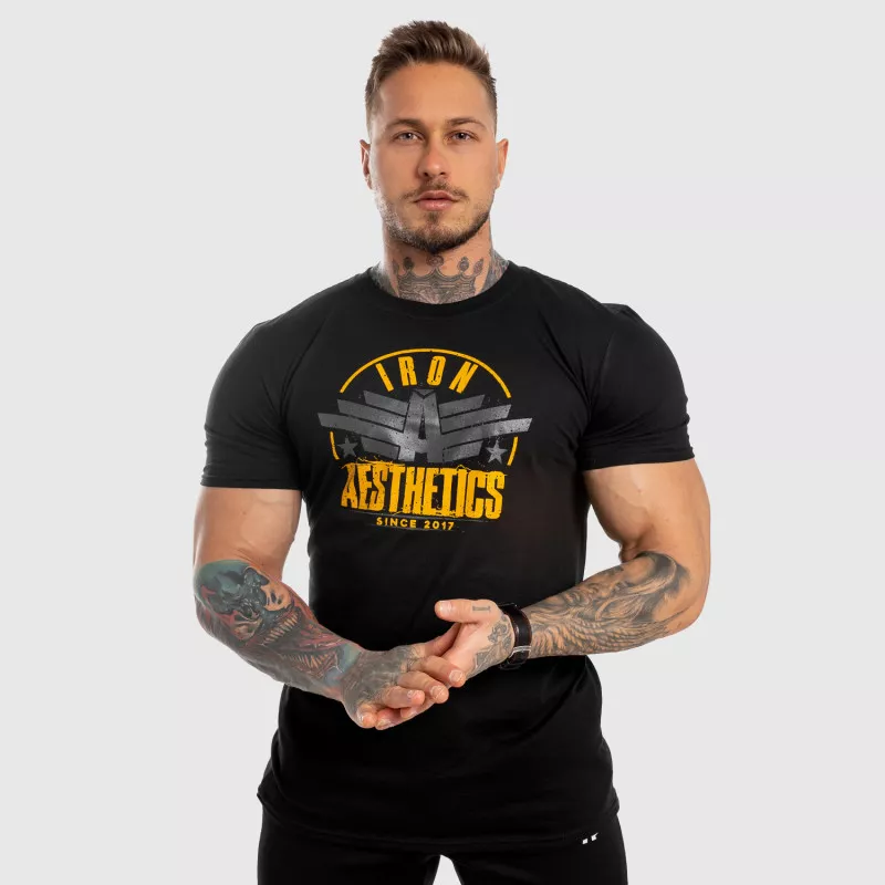 Férfi fitness póló Iron Aesthetics Force, fekete-6