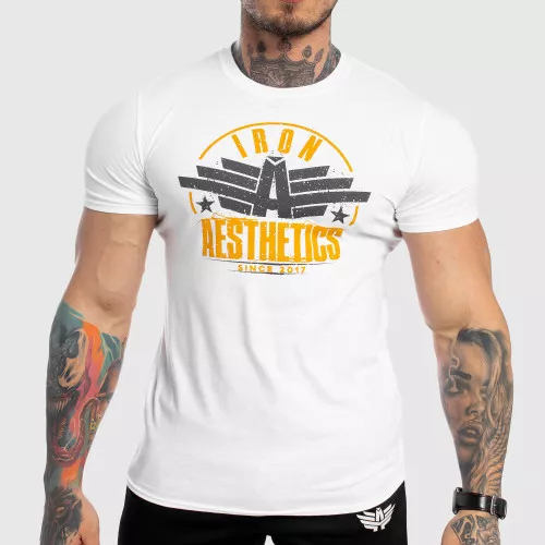 Férfi fitness póló Iron Aesthetics Force, fehér