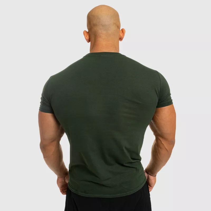 Férfi fitness póló Iron Aesthetics Be Stronger, zöld-3