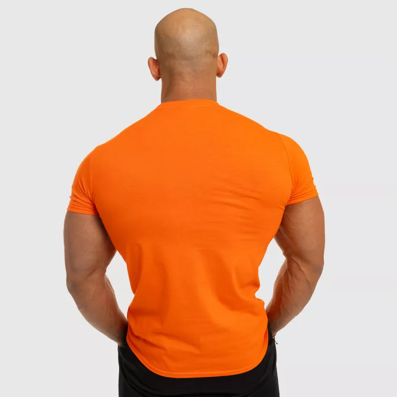 Férfi fitness póló Iron Aesthetics Be Stronger, narancssárga-3