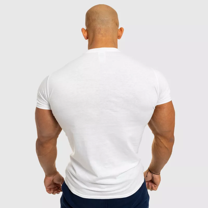 Férfi fitness póló Iron Aesthetics Be Stronger, fehér-3
