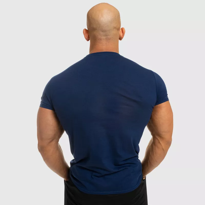 Férfi fitness póló Iron Aesthetics Be Stronger, kék-3