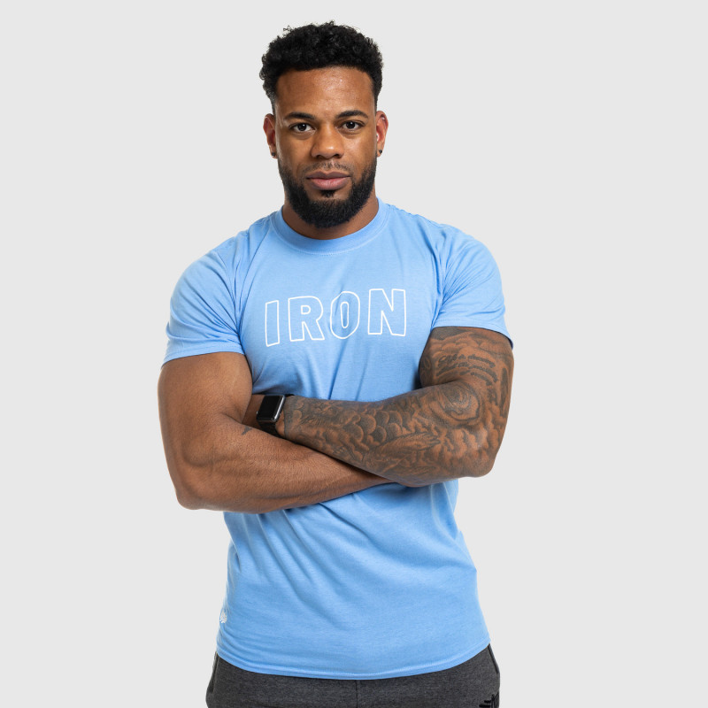 Férfi fitness póló IRON, kék-4