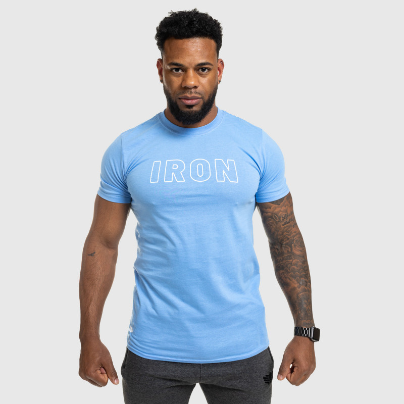 Férfi fitness póló IRON, kék-6