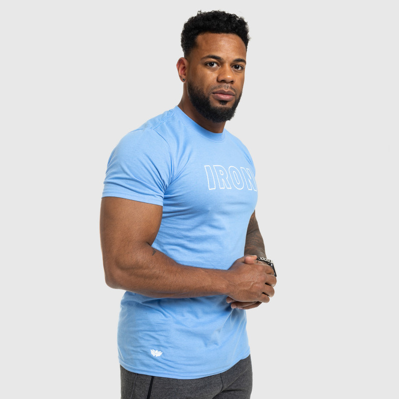 Férfi fitness póló IRON, kék-8