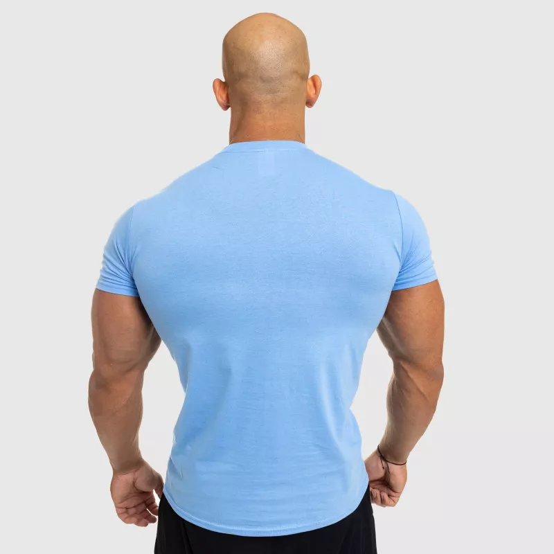 Férfi fitness póló Iron Aesthetics Standard, kék-3