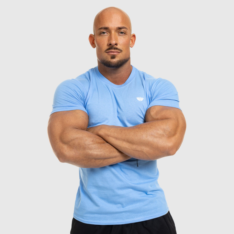 Férfi fitness póló Iron Aesthetics Standard, kék-6