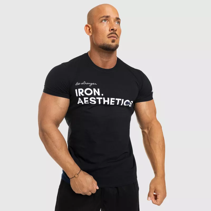 Férfi fitness póló Iron Aesthetics Be Stronger, fekete-9