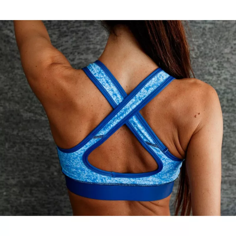 Női fitness szett Iron Aesthetics Stripes, kék-4