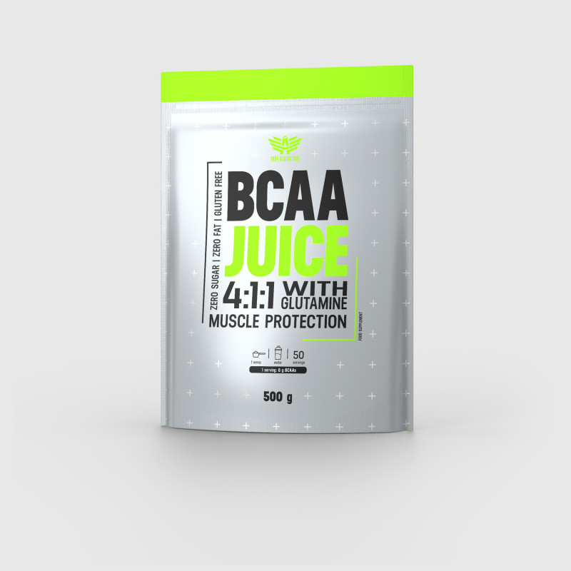BCAA Juice 4:1:1 + Glutamin 500 g - Iron Aeshtetics-1
