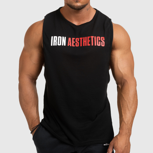 Férfi fitness ATLÉTA Iron Aesthetics Signature, fekete-piros