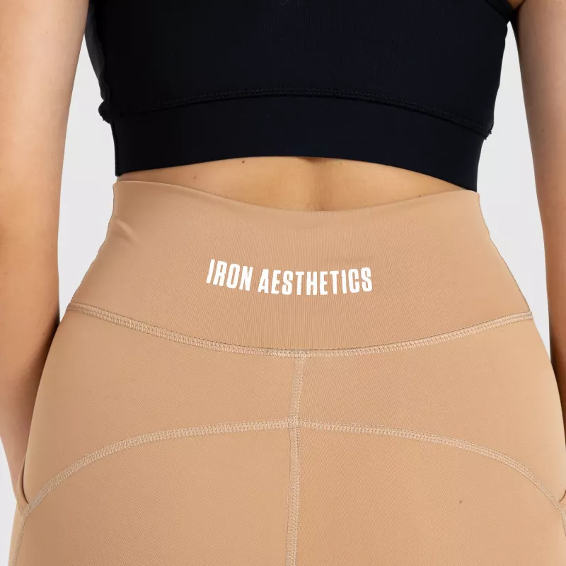 Női rövidnadrág Iron Aesthetics Pocket, bézs-11