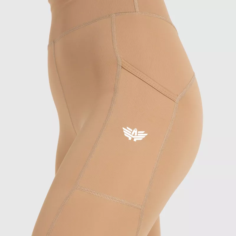 Női rövidnadrág Iron Aesthetics Pocket, bézs-14